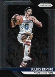 2018-19 Panini Prizm Base Set Julius Erving #95 card