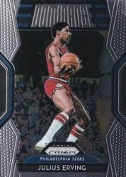2018-19 Panini Prizm Dominance Julius Erving #17 card