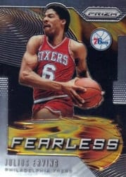 2019-20 Panini Prizm Fearless Julius Erving #17 card