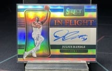 2021-22 Panini Select In Flight Signatures Julius Randle #IF-JRD card
