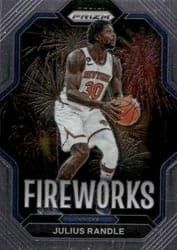 2022-23 Panini Prizm Fireworks Julius Randle #22 card