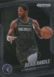 2024-25 Panini Prizm Black Base Set Julius Randle #24 card