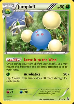 2012 Dragons Exalted Jumpluff #3 card