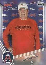 2020 Topps XFL Base Set June Jones #99 card
