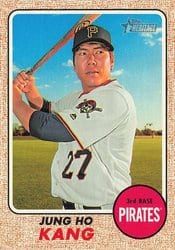 2017 Topps Heritage Base Set Jung Ho Kang #150 card
