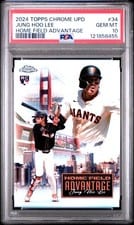 2024 Topps Chrome Update Home Field Advantage Jung Hoo Lee #HFAC-34 card