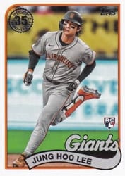 2024 Topps Update 1989 Topps Baseball 35th Anniversary Jung Hoo Lee #89US-28 card