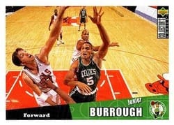1996-97 Collector's Choice Base Set Junior Burrough #207 card