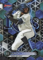 2023 Bowman's Best Top Prospects Junior Caminero #TP-18 card
