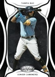 2023 Panini Chronicles Certified Junior Caminero #24 card