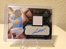 2023 Panini Select Rookie Jersey Autographs Junior Caminero #PJA-JC card