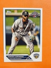 2023 Topps Pro Debut Autographs Junior Caminero #PD-139 card