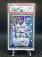 2023 Topps Pro Debut Future Cornerstones Autographs Junior Caminero #FC-JCO card