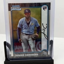 Junior Caminero 2024 Bowman Chrome 1999 Bowman Chrome 25th Anniversary card