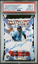 Junior Caminero 2024 Bowman's Best Impact Players Autographs card
