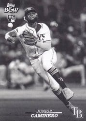 2024 Topps Black & White Base Set Junior Caminero #55 card