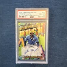 2024 Topps Chrome Update All-Etch Rookie Rush Autograph Junior Caminero #CURR-JC card