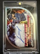 2024 Topps Cosmic Chrome Launched Into Orbit Autographs Junior Caminero #LIOA-JC card