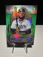 2024 Topps Triple Threads Rookie Autograph Junior Caminero #RA-JC card