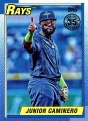 2025 Topps 1990 Topps Baseball (Series Two) Junior Caminero #90B2-45 card