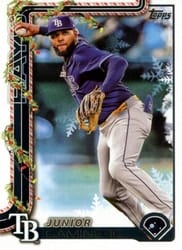 2025 Topps Holiday Base Set Junior Caminero #H3 card