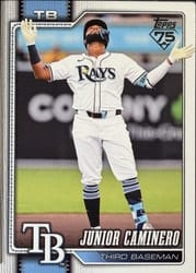 2026 Topps Base Set Junior Caminero #328 card