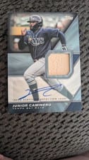 2026 Topps Major League Material Autographs Junior Caminero #MLM2-JC card