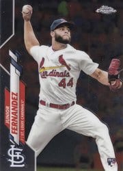 2020 Topps Chrome Base Set Junior Fernandez #162 card