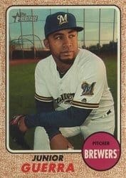 2017 Topps Heritage Base Set Junior Guerra #530 card