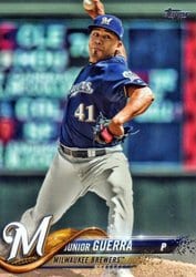 2018 Topps Update Base Set Junior Guerra #US138 card