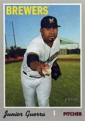 2019 Topps Heritage Base Set Junior Guerra #683 card