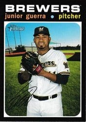 2020 Topps Heritage Base Set Junior Guerra #368 card