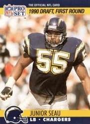 1990 Pro Set Base Set Junior Seau #673 card