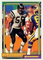 1992 Topps Base Set Junior Seau #674 card