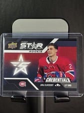Juraj Slafkovsky 2022-23 Upper Deck Credentials 1st Star of the Night Rookies card