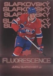 2022-23 Upper Deck Flourescence Gold Parallel Juraj Slafkovsky #F-21 card