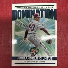 2024 Panini Prospect Edition Domination Jurrangelo Cijntje #2 card
