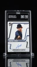 2025 Donruss Next Day Autographs Jurrangelo Cijntje #ND-JC card