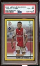 2020 Topps Merlin Chrome UEFA Champions League Jurrien Timber #9 card