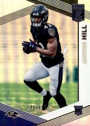 2019 Donruss Elite Base Set Justice Hill #149 card