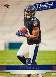 2019 Panini Prestige Base Set Justice Hill #254 card
