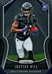 2019 Panini Prizm Base Set Justice Hill #328 card