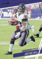2020 Panini Prestige Base Set Justice Hill #152 card