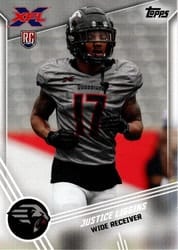2020 Topps XFL Base Set Justice Liggins #79 card