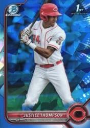2022 Bowman Sapphire Edition Base Set Justice Thompson #BCP-59 card