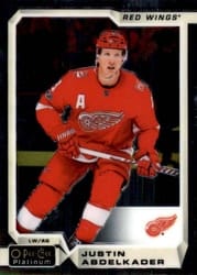 2018-19 O-Pee-Chee Platinum Base Set Justin Abdelkader #72 card