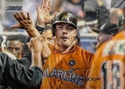 2018 Stadium Club Base Set Justin Bour #13 card