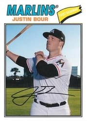 2018 Topps Archives Base Set Justin Bour #125 card