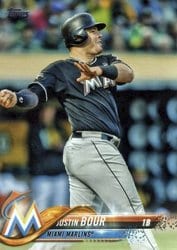 2018 Topps Base Set Justin Bour #499 card