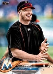 2018 Topps Base Set Justin Bour #499 card